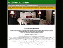 Tablet Screenshot of premierlighting.com